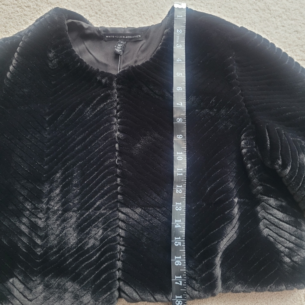*NWT* WHBM Super Soft Faux Fur Bolero STYLE: 570337846 Size S - Picture 11 of 13
